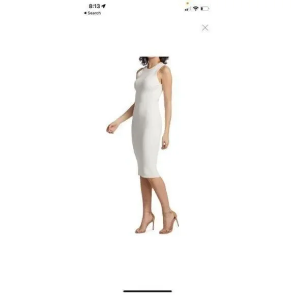 Alice + Olivia Brooklynne Ribbed midi dress size large NWT - Picture 9 of 9